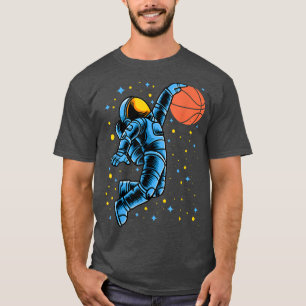 Camiseta Astronauta jugador de baloncesto en entrenador esp