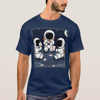 Camiseta Astronauta Jugando A Los Anfitriones En El Espacio