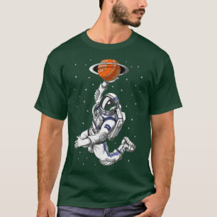 Camiseta Astronauta Jugando Baloncesto En El Espacio Ultrat