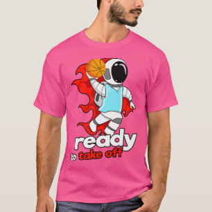 Camiseta Astronauta jugando básquetbol Dunking Premium T-Sh