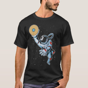 Camiseta Astronauta Jugando Címbalos Percusando