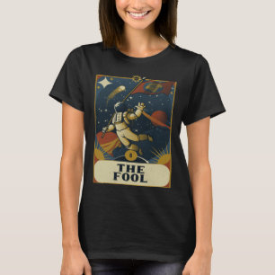 Camiseta Astronauta La bruja de lectura de la tarjeta de as