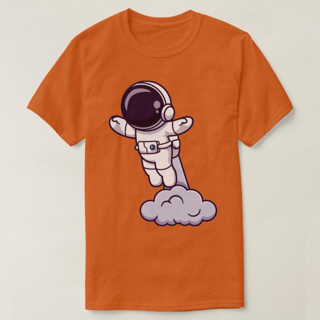 Camiseta Astronauta lanza un Personalizado espacial (Diseño del anverso)