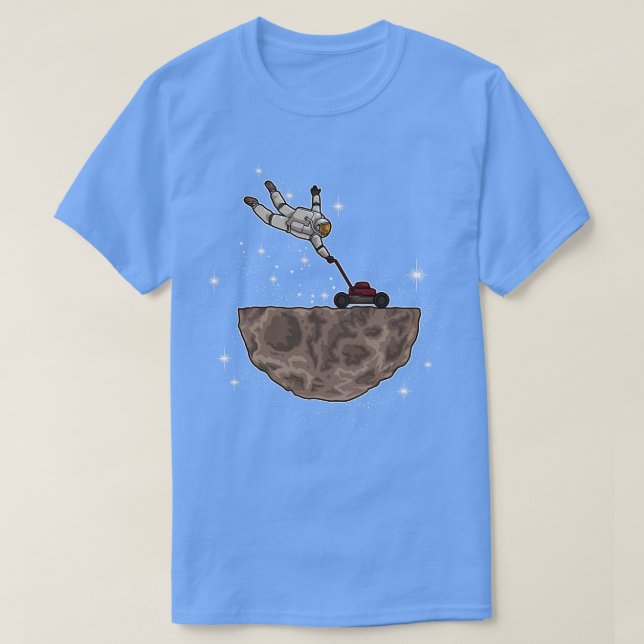 Camiseta Astronauta Lawn Mower (Diseño del anverso)