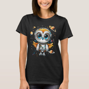Camiseta Astronauta Lechuza Galaxia Planetas del Explorador