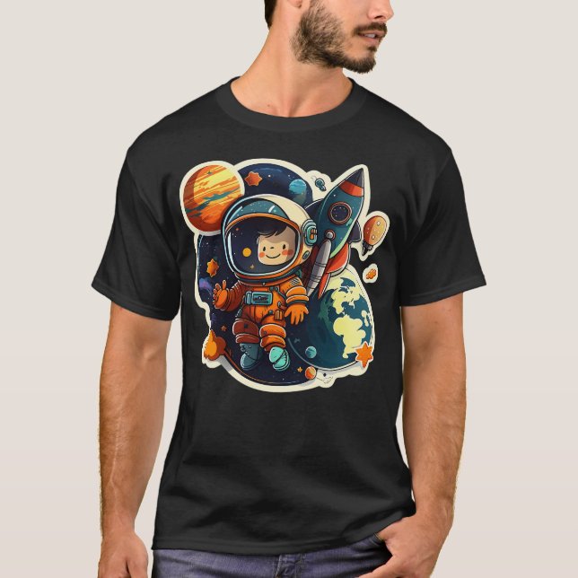 Camiseta Astronauta lindo (Anverso)