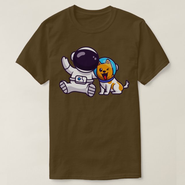 Camiseta Astronauta lindo con Personalizado astronauta de p (Diseño del anverso)