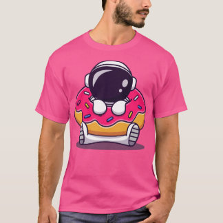 Camiseta Astronauta lindo con Personalizado de anillos1