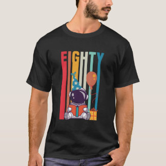 Camiseta Astronauta literario que lee 80 libros
