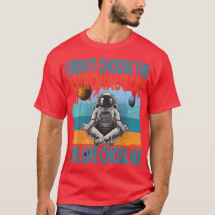 Camiseta Astronauta Lotus Meditating Astronauta Zen Yoga Pl