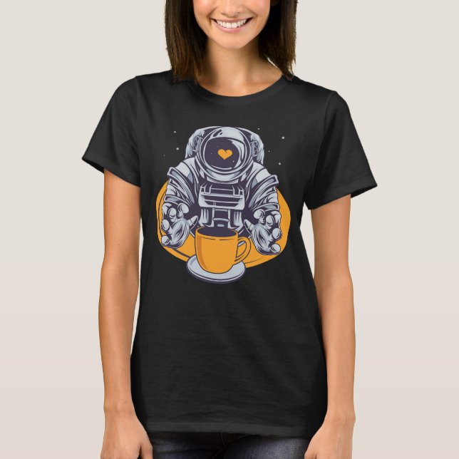 Camiseta Astronauta Love Coffee (Anverso)