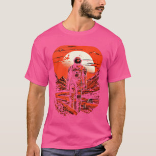 Camiseta Astronauta Marte Planeta Rojo Rover Spaceman Scien