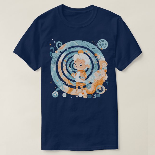 Camiseta Astronauta mate en un giro de 2000 a 2000 (Diseño del anverso)