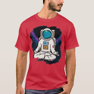 Camiseta Astronauta meditando en el espacio Guay artístico 