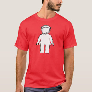 Camiseta Astronauta Minifig del estilo de Banksy