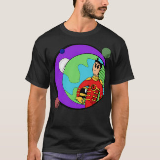 Camiseta Astronauta mirando hacia el infinito