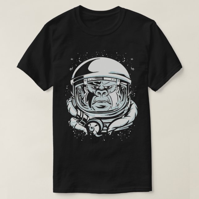Camiseta Astronauta Monkey Space Travel (Diseño del anverso)