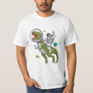 Camiseta Astronauta montando T-Rex Dinosaur Astro T-Rex Spa