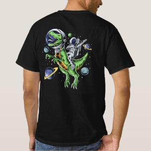 Camiseta Astronauta montando T-Rex Dinosaur Astro T-Rex Spa