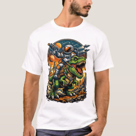 Camiseta Astronauta montando un T-Rex – Dinosaurio Espacial
