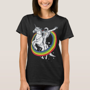 Camiseta Astronauta montando unicornio 
