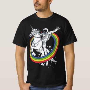 Camiseta Astronauta montando unicornio, divertido espacio e