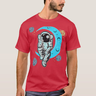 Camiseta Astronauta Moon Retro
