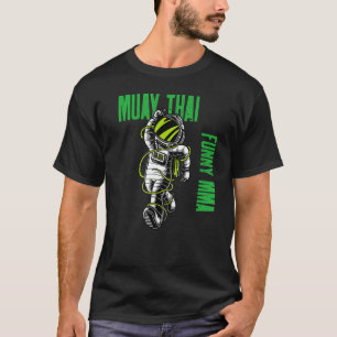 Camiseta Astronauta Muay Thai feliz Mma Kickboxing Jiu Jits