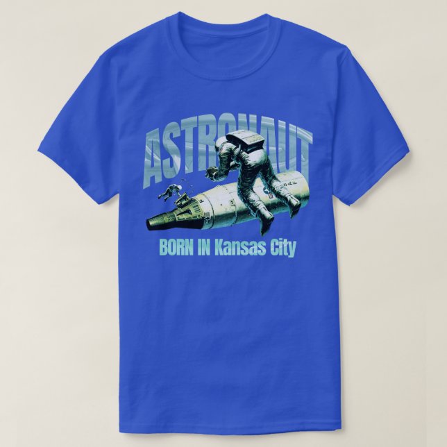 Camiseta Astronauta nacido en Kansas City (Diseño del anverso)