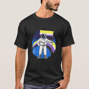 Camiseta Astronauta No Binaria Graciosa Y De Género