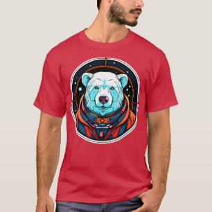 Camiseta Astronauta Oso Polar Funny Cosmic Space Animals