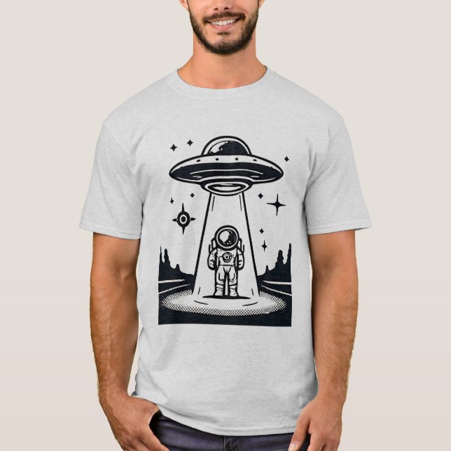 Camiseta Astronauta OVNI - Encuentro Alien (Anverso)