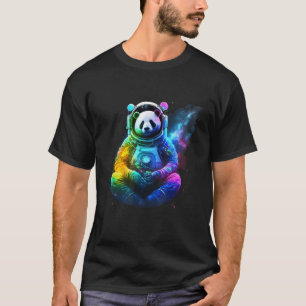 Camiseta Astronauta Panda En El Espacio Animal Cósmico Y Co