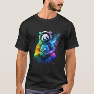 Camiseta Astronauta Panda En El Espacio Animal Cósmico Y Co