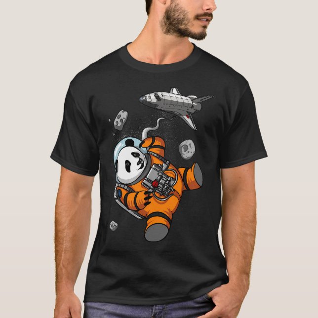 Camiseta Astronauta Panda Espacial (Anverso)