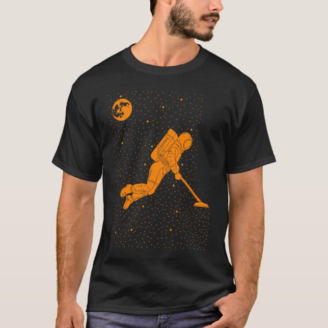 Camiseta Astronauta Para Hombres Mujeres Vacío Espacial (Anverso)