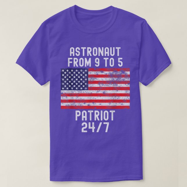 Camiseta Astronauta Patriota Camisas Patrióticas 4 de julio (Diseño del anverso)