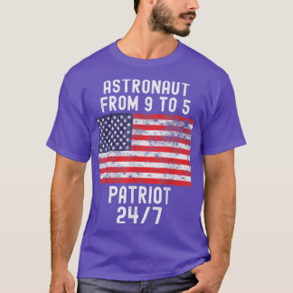 Camiseta Astronauta Patriota Camisas Patrióticas 4 de julio