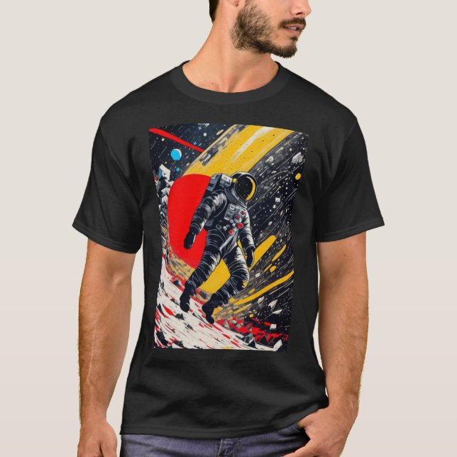 Camiseta Astronauta perdido en el espacio ultraterrestre (Anverso)
