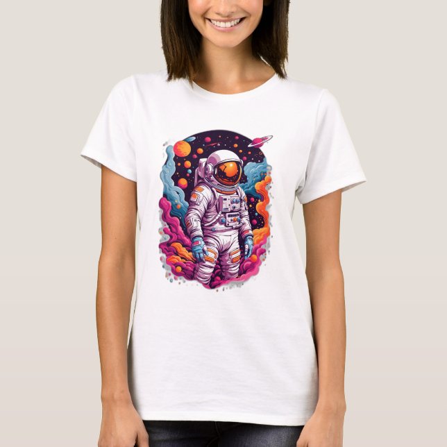 Camiseta Astronauta perdido en galaxia (Anverso)