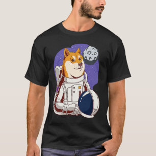 Camiseta Astronauta Perro De Camino A La Luna I Para Hombre
