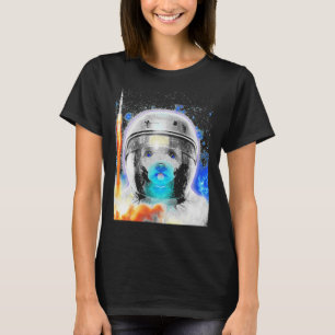 Camiseta Astronauta Perro de caniche Perro de perro de perr