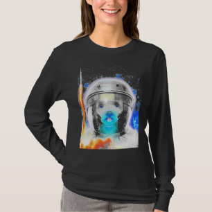 Camiseta Astronauta Perro de caniche Perro de perro de perr