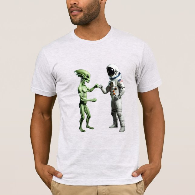 Camiseta Astronauta personalizada y padre alienígena (Anverso)