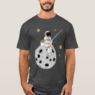 Camiseta Astronauta Pescando Bitcoin Stock Market Trader Pr