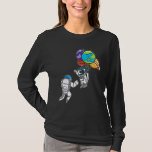 Camiseta Astronauta Planeta Balón Exploración del Espacio U