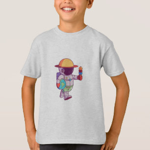 Camiseta Astronauta, Planetas Divertidos
