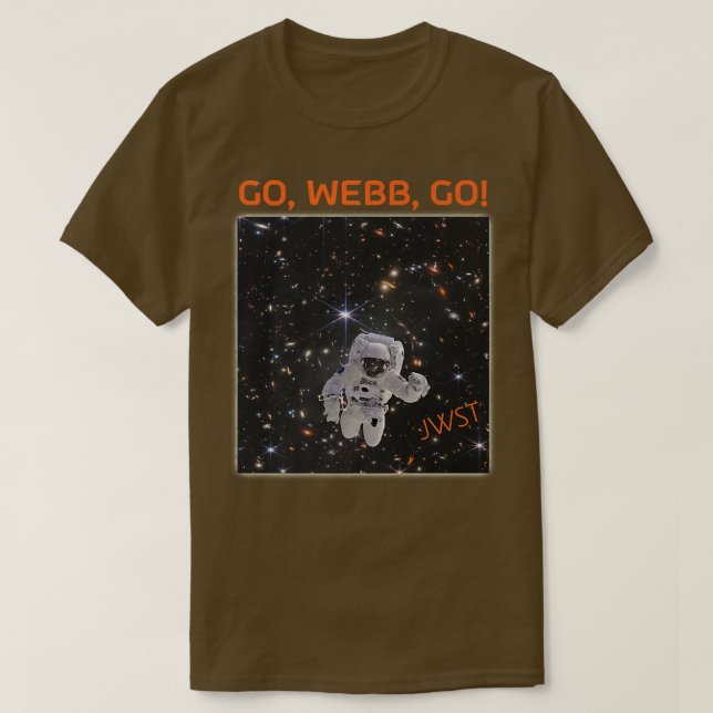 Camiseta Astronauta Primera Telesc de espacio web de imágen (Diseño del anverso)