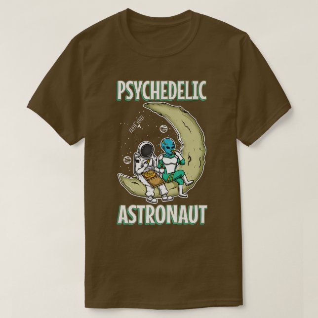 Camiseta Astronauta psicodélica (Diseño del anverso)