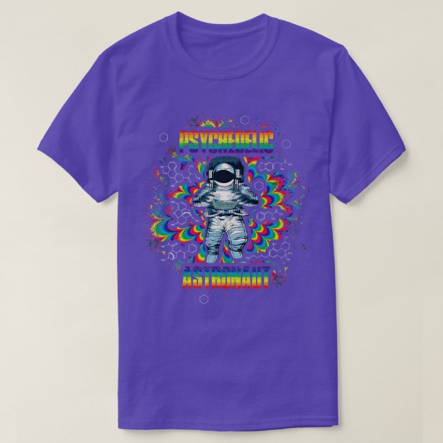 Camiseta Astronauta psicodélica (Diseño del anverso)